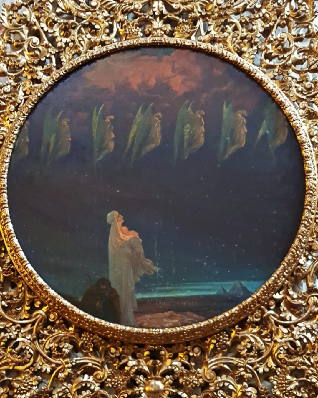 La huida a Egipto por Víctor Mideros. Siglo XX