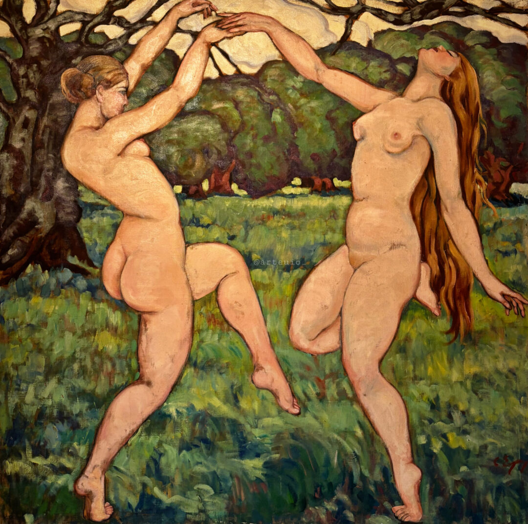 De la serie “Ninfas y Sátiros” por Camilo Egas. 1926