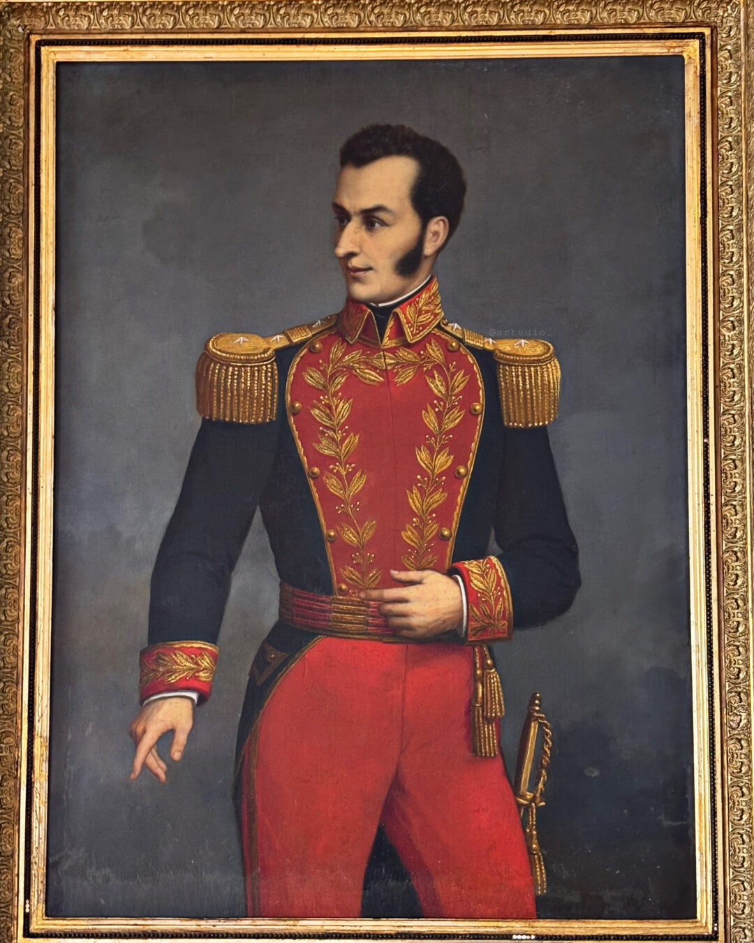 Retrato del Mariscal Antonio José de Sucre, autor anónimo. Siglo XIX