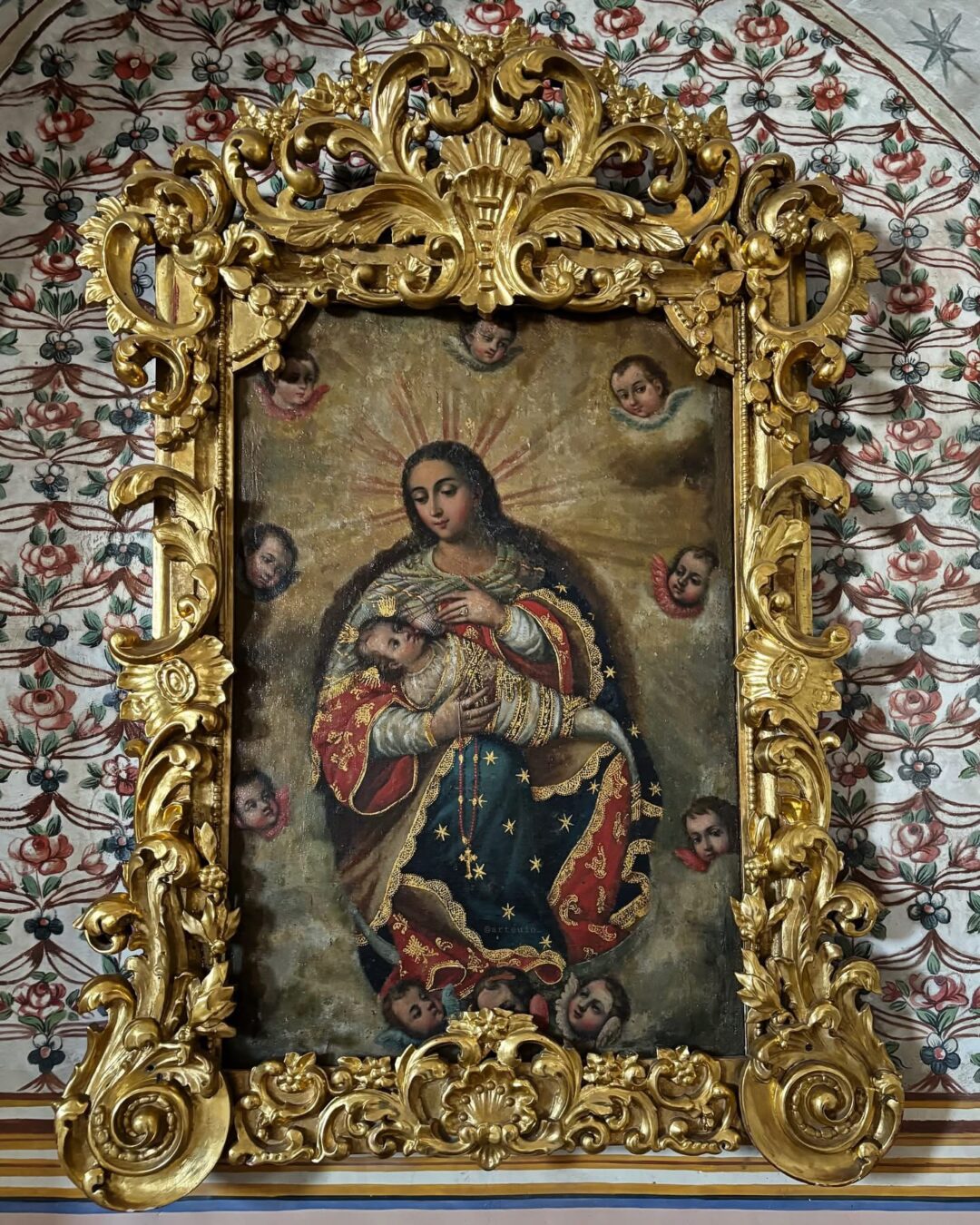 Virgen de la leche, autor anónimo. Siglo XVIII